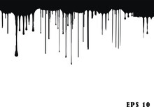 Dripping Paint Drips Background. Excellent Drips Illustration. Collection Of Dripping Paints. Only Commercial Use