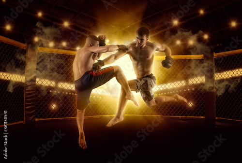 Plakaty MMA  bokserzy-mma-walcza-w-walkach-bez-zasad