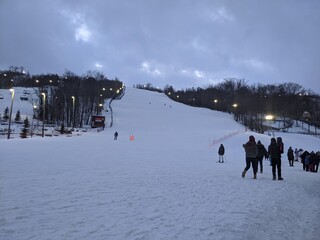 blue mountain ski slope