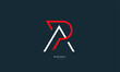 Alphabet letter icon logo PA or AP