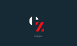 Alphabet letter icon logo CZ