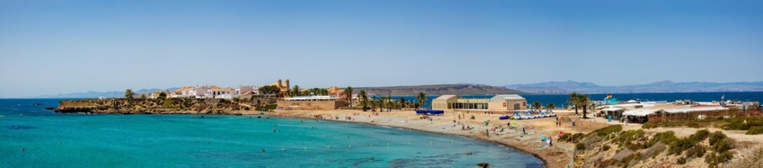 Poster - Island of Tabarca in Spain. Crystal-clear turquoise water. Province of Alicante. Spain