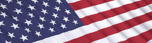 Patriotic Usa Flag Map Concept Digital Banner