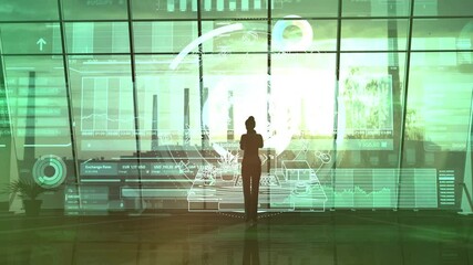 Wall Mural - business on environmental protection and green technologies.
