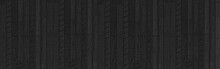 Panorama Of Black Wood Texture Background. Abstract Dark Wood Texture On Black Wall. Aged Wood Plank Texture Pattern In Dark Tone