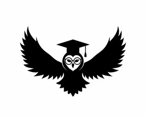 Poster - Smart owl with graduation hat