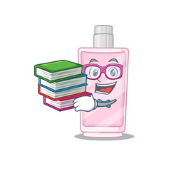 Wall Mural - Perfume student mascot design read many books when study at home