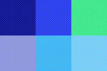 Poster - Set of abstract vector seamless background consisting of small squares and pixels.