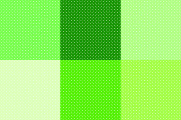 Poster - Set of abstract vector seamless background consisting of small squares and pixels.