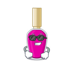 Canvas Print - Fabulous pink nail polish cartoon character wearing classy black glasses