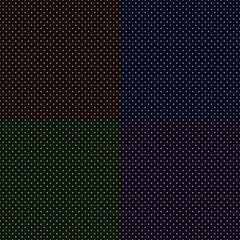 Poster - Set of abstract vector seamless background consisting of small dots and circles.