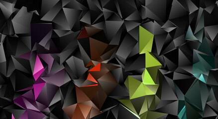 Abstract Low-Poly background. triangulated texture. Design 3d. Polygonal geometrical pattern. Triangular modern style