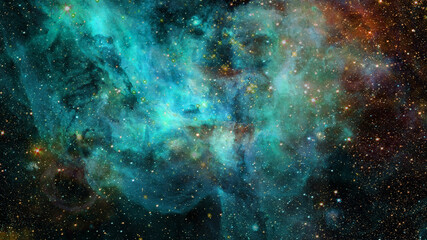 Wall Mural - space scene with stars and galaxies. elements of this image furnished by nasa