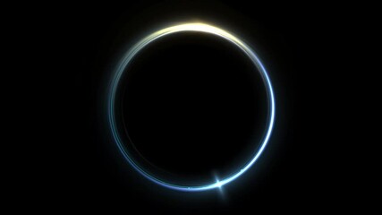 Wall Mural - Eclipse light, Abstract lens flare ring background.