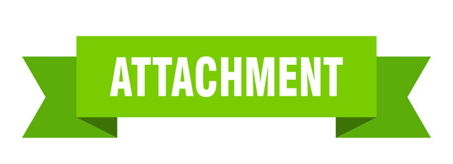 attachment ribbon. attachment isolated band sign. attachment banner