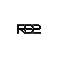 rb2 letter original monogram logo design