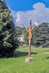 Wall Mural - Crucifixion monument