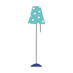 Sticker - floor lamp decoration interior isolated icon white background