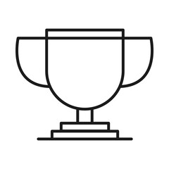 Sticker - trophy cup award prize line style icon