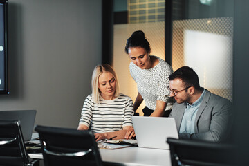 Businesswoman talking during a meeting