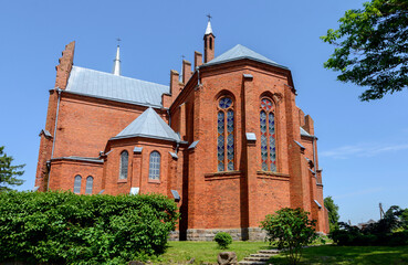 Church of the Holy Trinity in the village of Vidzy. Church of the Nativity of the Virgin Mary. Vitebsk region. Belarus.