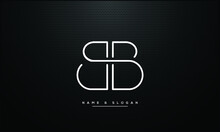 B ,BB   Abstract Letters Logo Monogram