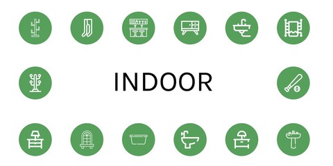 Canvas Print - indoor icon set