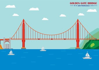 Canvas Print - Golden gate bridge, San Francisco