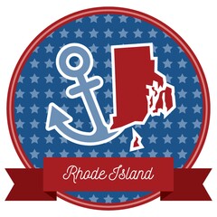 Sticker - Rhode island state