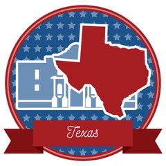 Sticker - Texas state