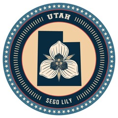 Poster - Utah state label