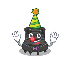 Friendly Clown Scuba Buoyancy Compensator Mascot Design Concept