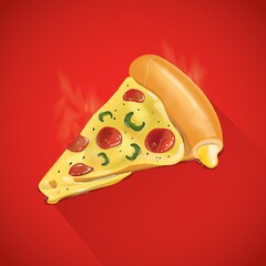 Poster - Pizza slice