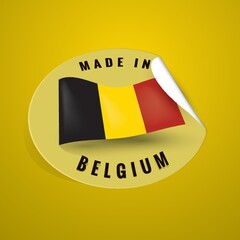 Wall Mural - Made in belgium sticker