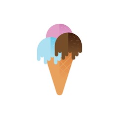 Wall Mural - Ice cream cone