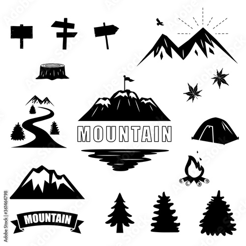 オシャレな山のシルエット素材 Stock Vector Adobe Stock オシャレな山のシルエット素材 Stock Vector Adobe Stock
