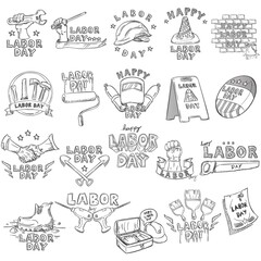 Sticker - Happy labor day collection