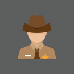 Wall Mural - Sheriff officer