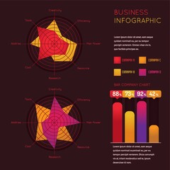 Canvas Print - Business infographic