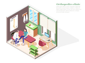 Sticker - Orthopedics Clinic Concept