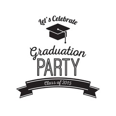 Poster - Graduation party label