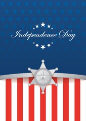 Wall Mural - USA independence day poster