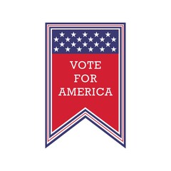 Poster - USA vote pennant