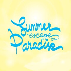 Sticker - Summer typography