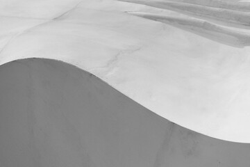 curve cement abstract modern grey and white architecture background