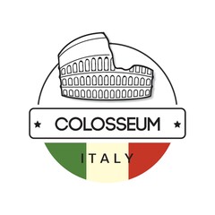 Wall Mural - Colosseum label