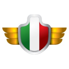 Poster - Italy flag button