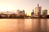 Fototapeta  - City skyline and River Main, Frankfurt, Hesse, Germany