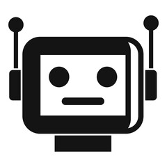 Poster - Cyber robot icon. Simple illustration of cyber robot vector icon for web design isolated on white background