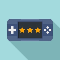 Poster - portable game device icon. flat illustration of portable game device vector icon for web design